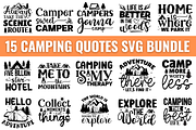 Camping SVG Bundle, an Object Graphic by Regulrcrative (Thumbnail 1 of 7)