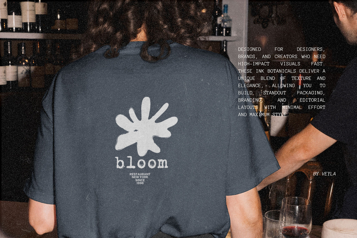Bloom: 80 Ink Botanical Pack, a Decorative Illustration by Veyla (Photo 15 of 17)