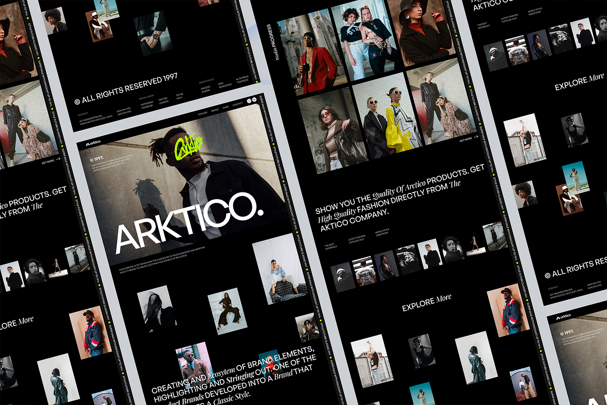 Arktico - Fashion Shop Landing Page, a Landing Page Template by SLAB! Design (Photo 5 of 5)
