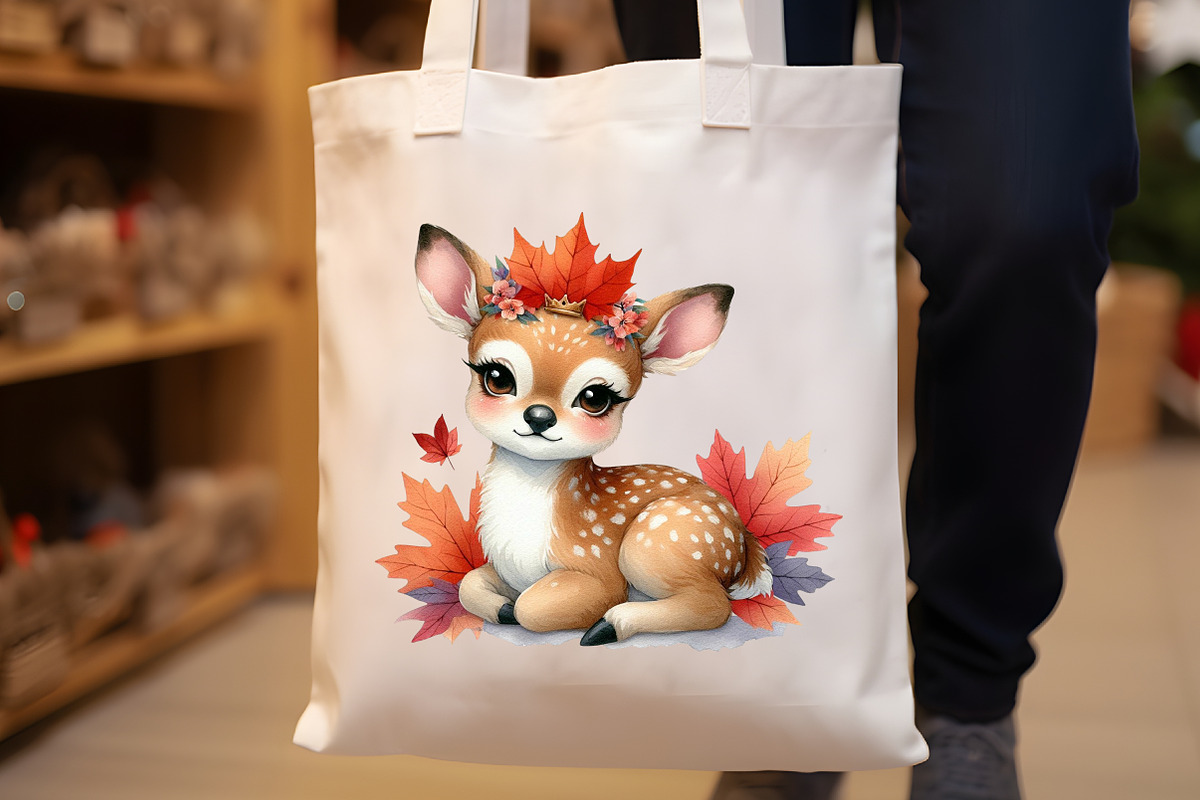 Autumn Cute Deer Clipart, an Illustration by Rose Art (Photo 8 of 8)