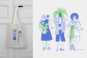 Plant Lady - aesthetic line art, a Person Illustration by Annakniaz (Thumbnail 12 of 17)