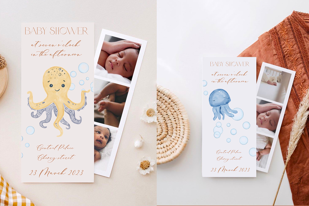 Sea world ,Baby pictures,PNG clipart, a Decorative Illustration by Hello My Print (Photo 2 of 9)