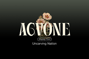 Agvone - Display Font