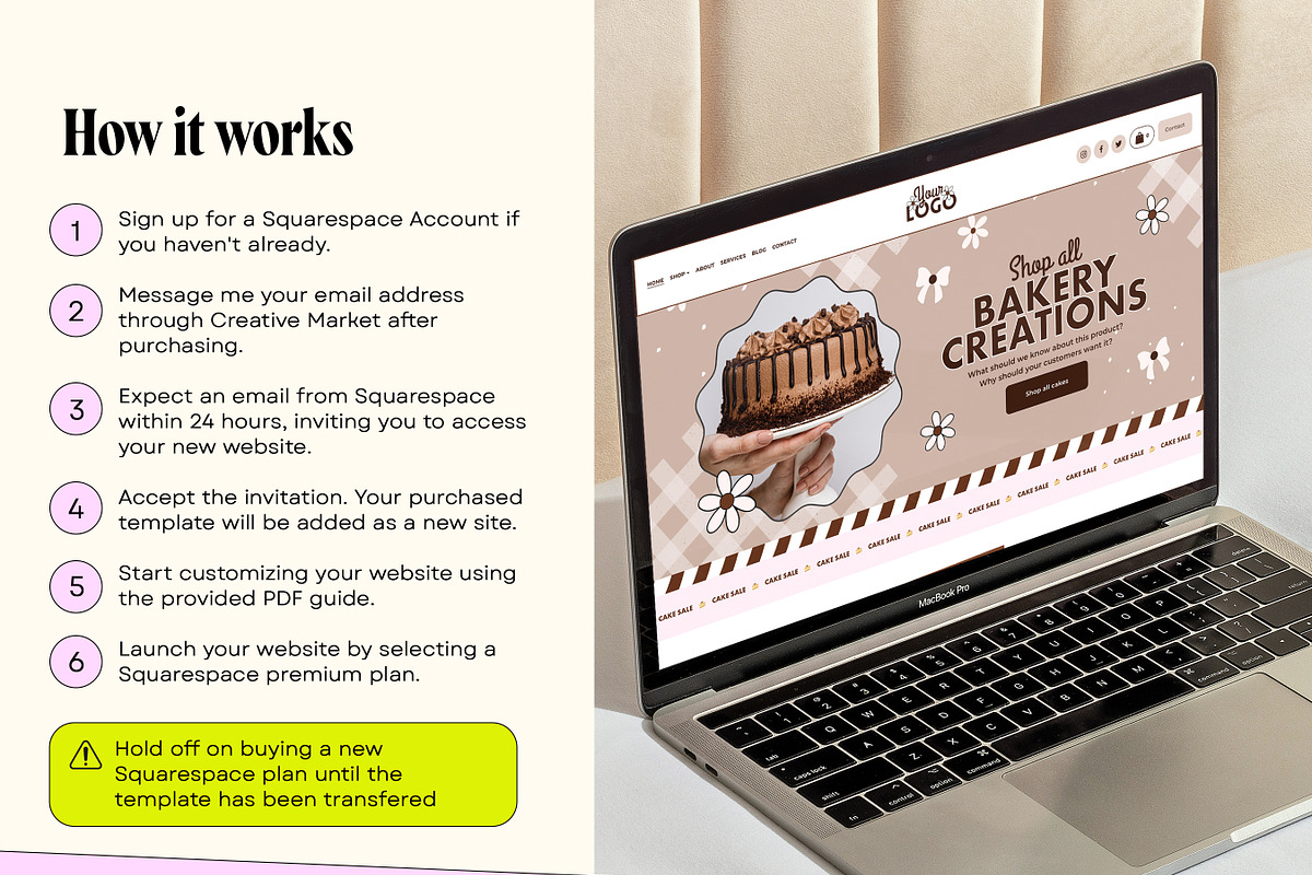 Cake Website Template, a Templates & Theme by Template Twist Shop (Photo 5 of 10)