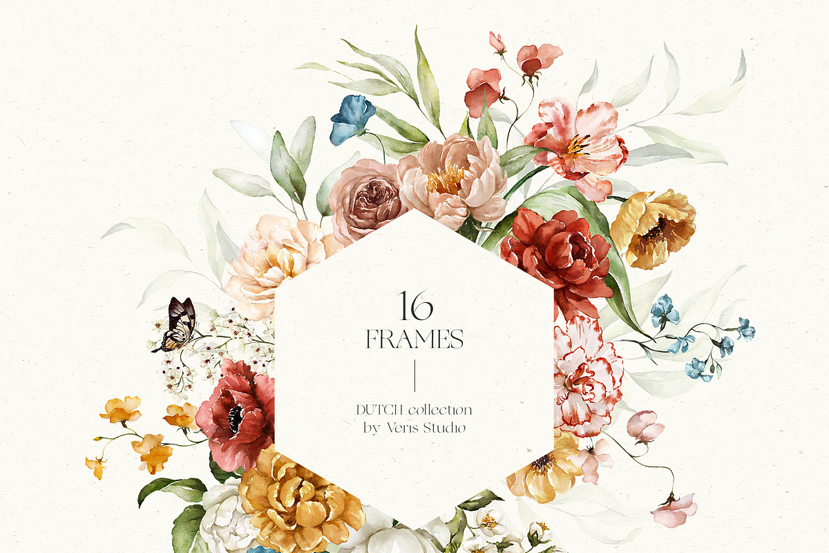 BUNDLE Watercolor Floral Graphic, a Decorative Illustration by Veris Studio (Photo 11 of 35)