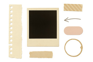 Blank photo frame and decorative, an Illustration by ZinetroN
