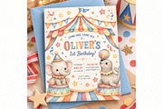 Watercolor Circus Animals Clipart, an Animal Illustration by Villa 11 Estudio (Thumbnail 5 of 6)