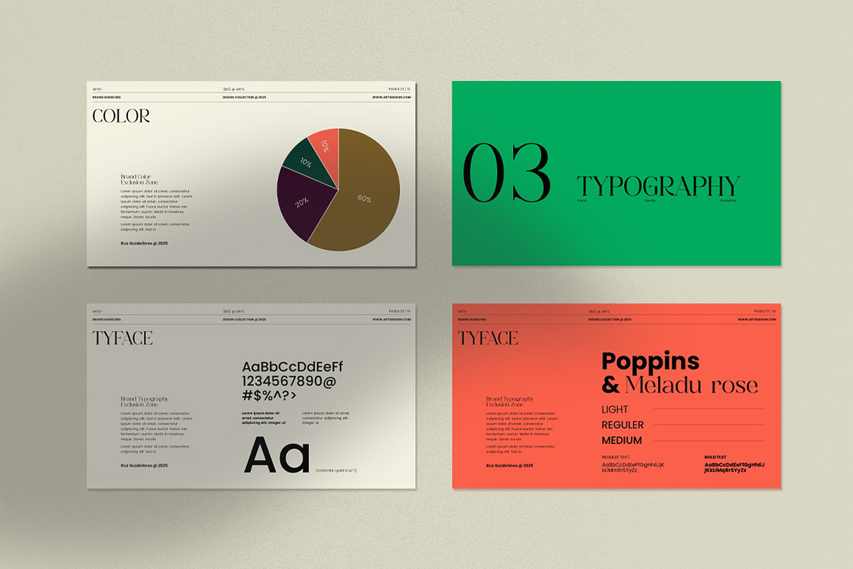 Brand Guidelines PowerPoint Template, a Presentation Template by Dream-Lab (Photo 6 of 12)