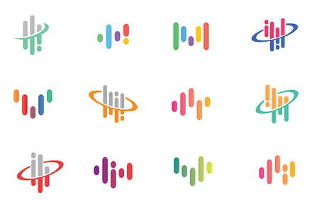 Creative Audio Wave Symbol