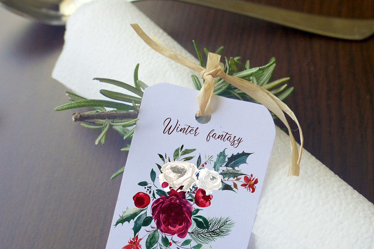 PNG Files Winter fantasy 3, a Decorative Illustration by Art Watercolor Stories (Photo 7 of 7)