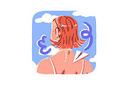 Fashion women hairstyles back view, a Person Illustration by PaperTrident (Thumbnail 8 of 11)