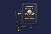 Golden Artdeco Wedding Invitation, an Invitation Template by iDoodle Studio (Thumbnail 4 of 4)