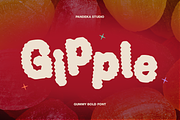 Gipple - Gummy Bold Font, a Sans Serif Font by Pandeka Studio (Thumbnail 1 of 9)