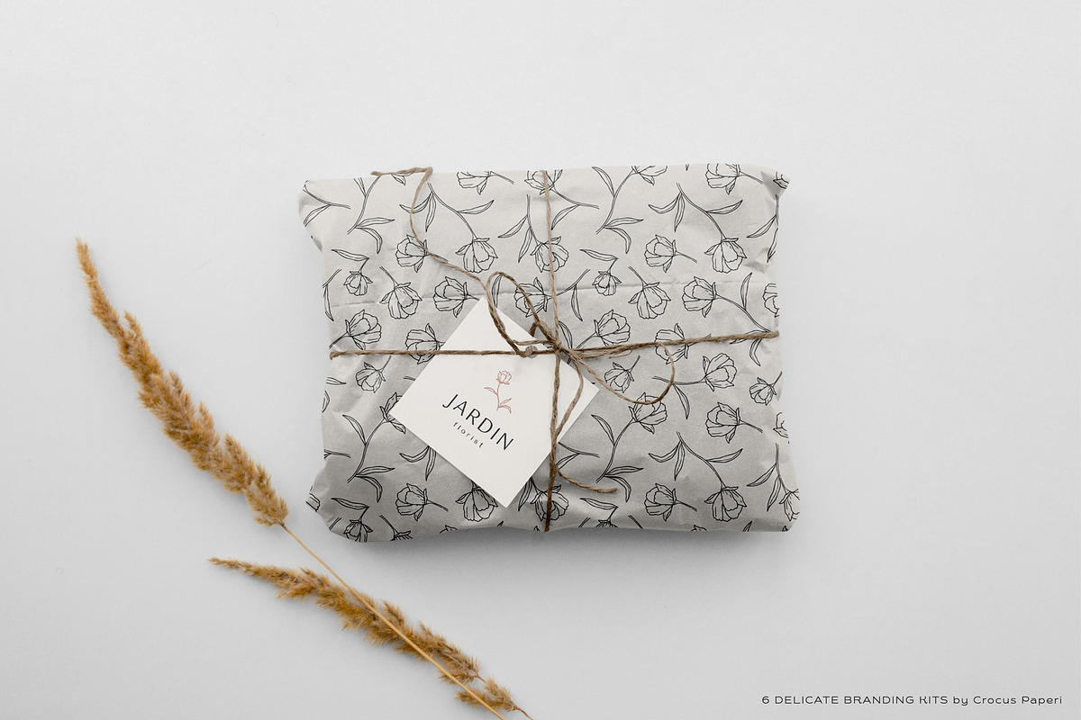 33 delicate logos ~ 6 brand kits, a Branding & Logo Template by Crocus Paperi (Photo 21 of 25)