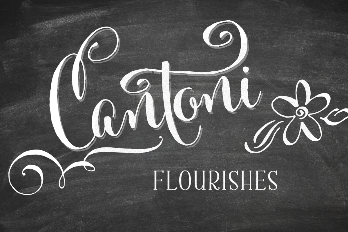 Cantoni Font Flourishes