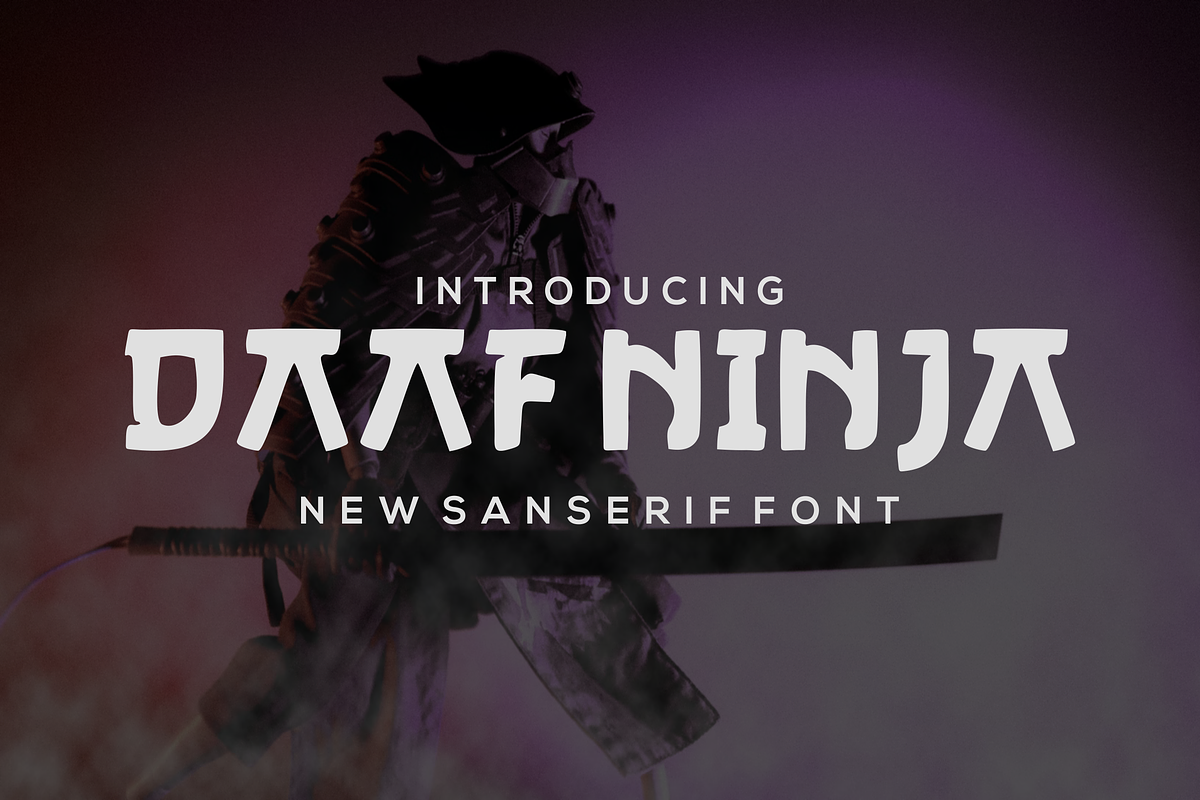 Daaf Ninja, a Serif Font by albert_kalingga (Photo 1 of 4)