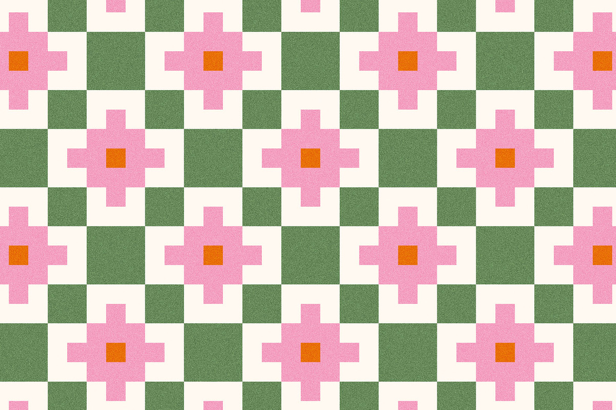 Geometric Jacquard Pixel Pattern, a Pattern Graphic by likorbut (Photo 10 of 11)