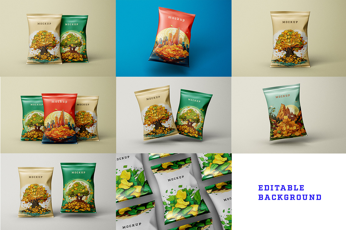 Chips Package Mockup, a Packaging Mockup by dpi (Photo 2 of 10)