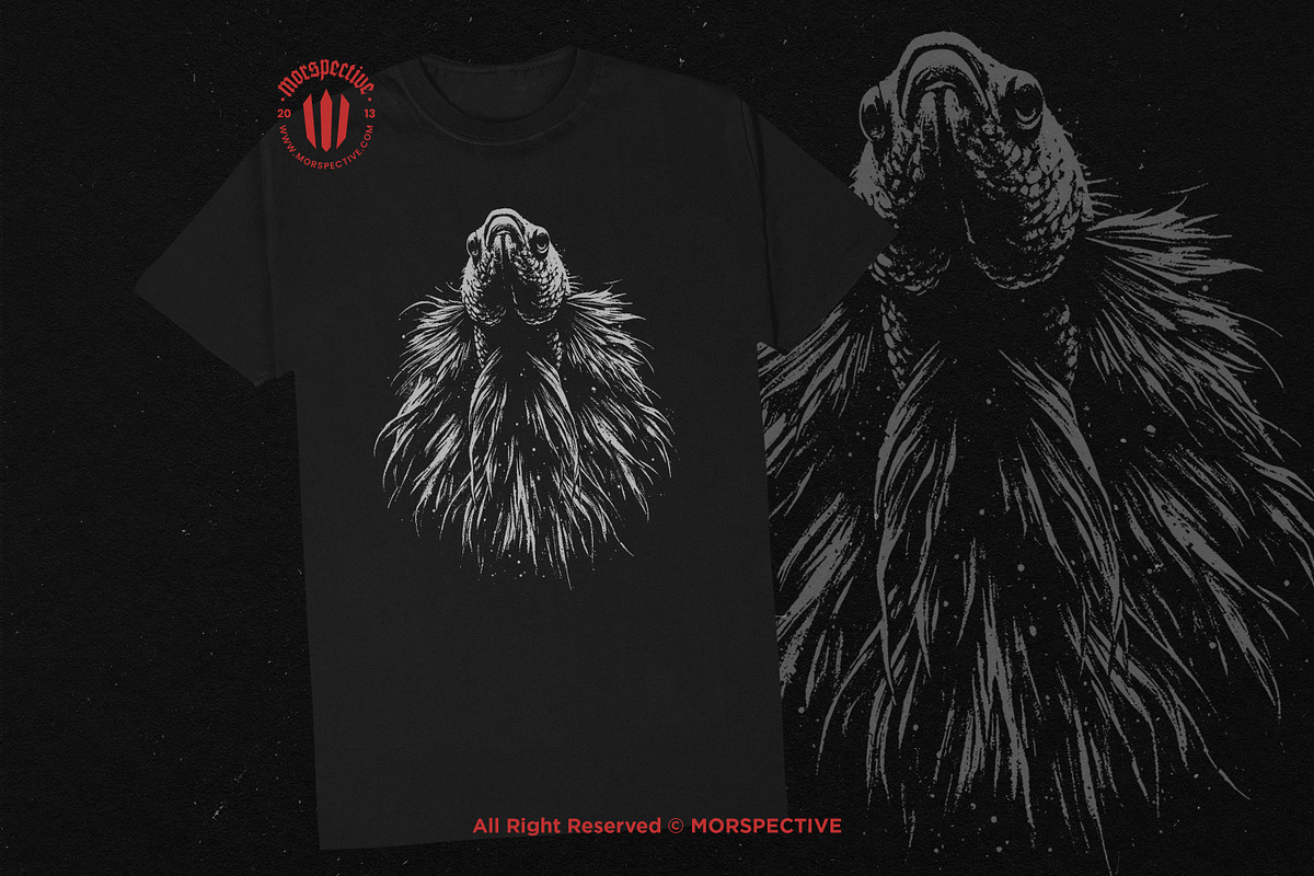 10 Bundle Dark Art Betta Fish, an Illustration by Morspective (Photo 2 of 7)