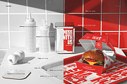 Fast Food Branding Tray Mockup, a Packaging Mockup by creatsy5 (Thumbnail 3 of 6)