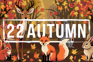 22Autumn & Animals Photoshop Stamp