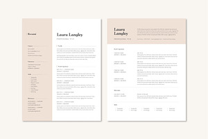 Two Clean Resume Templates