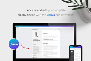 Canva Resume Template Word
