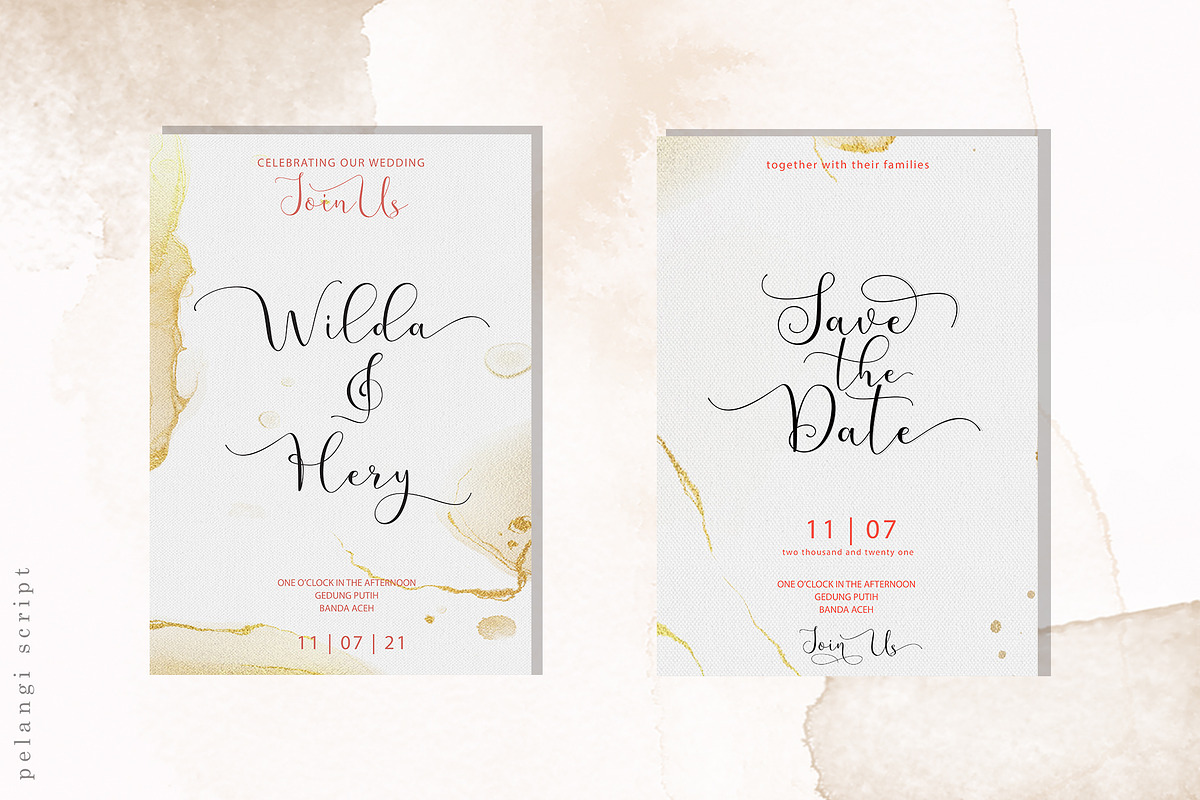 Pelangi script, a Script Font by Sulthan Studio (Photo 5 of 9)