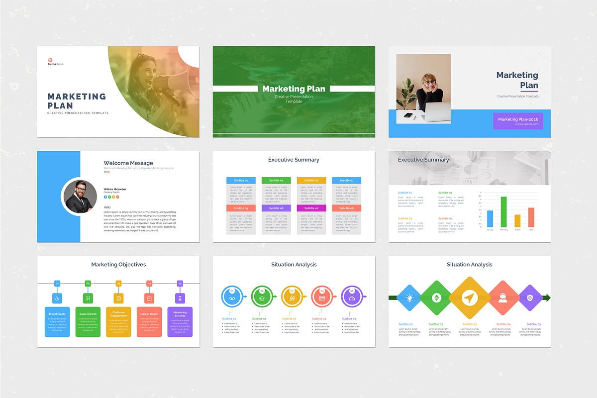 Marketing Plan Google Slides, a Marketing Template by Design Vault (Photo 2 of 11)