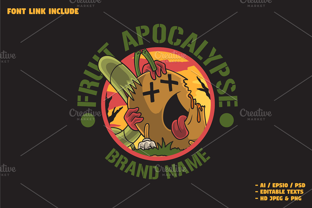 Fruits Escaping an Attack, a Branding & Logo Template by Judsart (Photo 2 of 4)