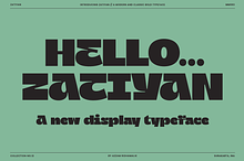 Zatiyan - Display Font