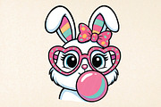 Easter Bunny Coquette PNG, Happy Eas, an Illustration by DreamPrint404 (Thumbnail 1 of 7)