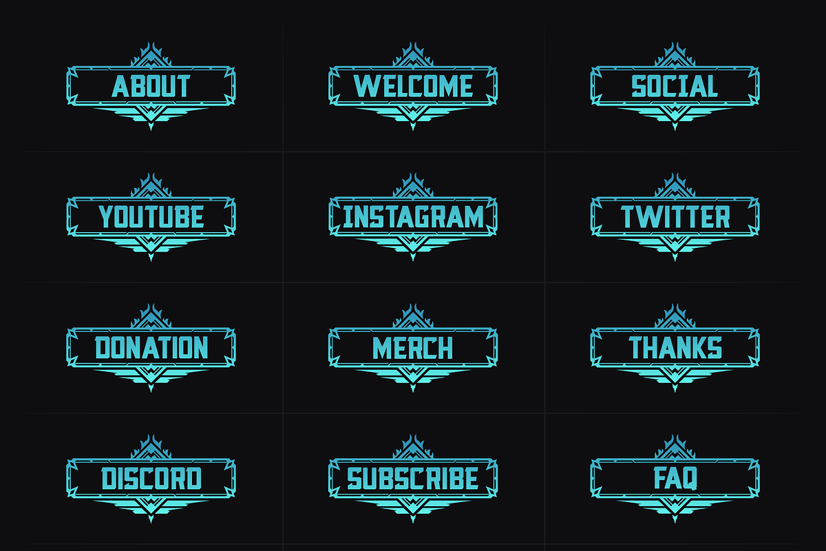 Hunter - Apex | 18 Twitch Panels, a Social Media Template by SageDsgn (Photo 4 of 6)