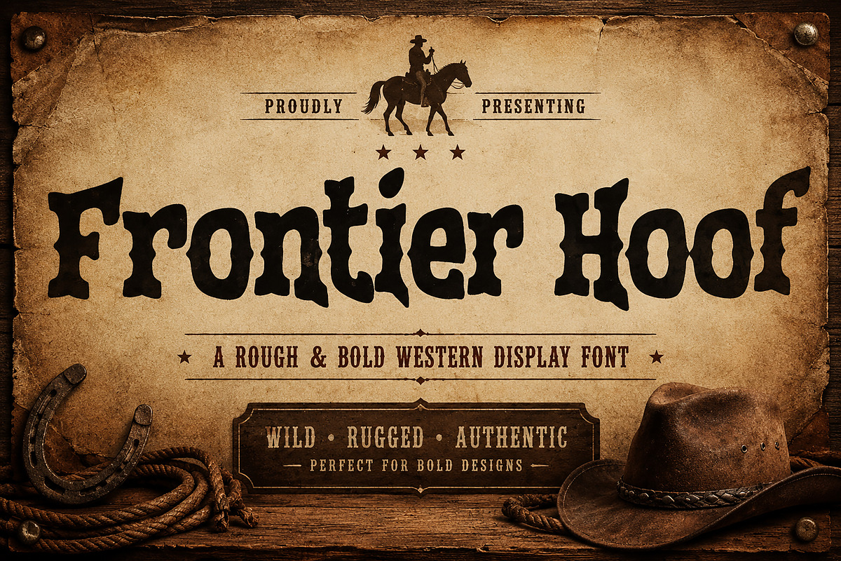 Frontier Hoof, a Blackletter Font by Wow Magic (Photo 3 of 4)