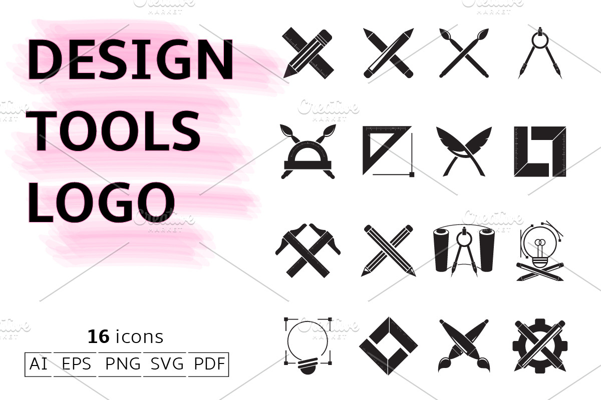 Design Tool Logo Elements, a Branding & Logo Template by Designfour