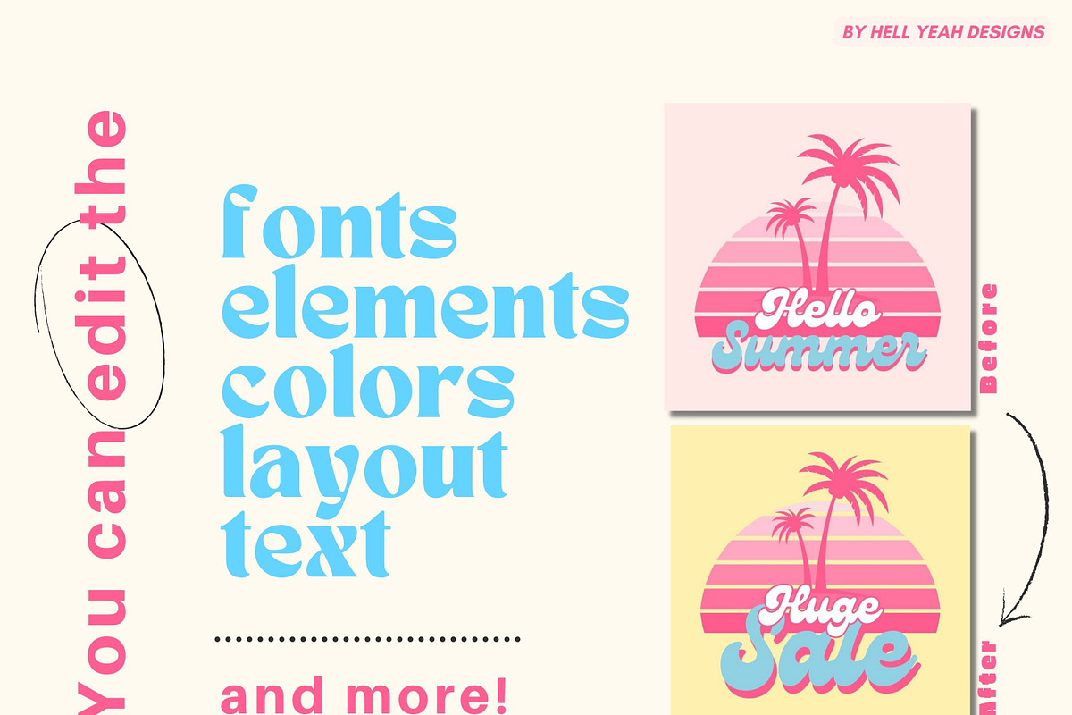 Barbiecore Instagram Post Template, a Social Media Template by Hell Yeah Designs (Photo 5 of 7)