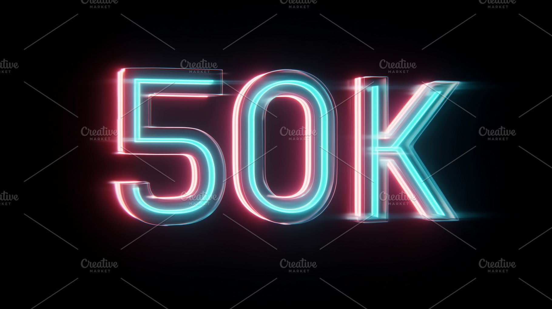 Abstract neon 50k followers, a Background Photo by MistyDay