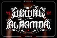 Jewal Glasmor - Tattoo Font