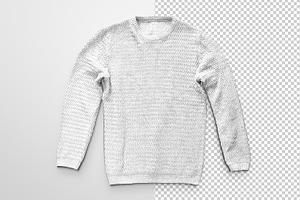 Knitted Winter Sweater Mockup