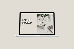 Realistic Laptop Screen Mockup