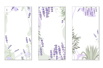Lavender floral background, a Poster Template by Toltemara