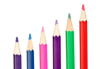 Colored pencils row, a School & Education Photo by José Manuel Gelpi