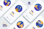 Cargo & Shipping Icons, an Outline Icon by Foxyard studio (Thumbnail 3 of 3)