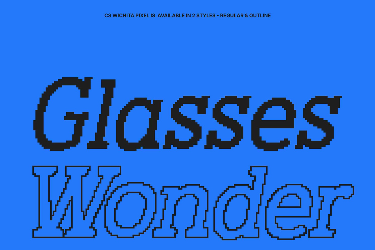 CS Wichita Pixel, a Serif Font by Craft Supply Co. (Photo 2 of 8)