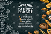 Bundle bakery, bread, a Food Illustration by MoreVector (Thumbnail 1 of 10)