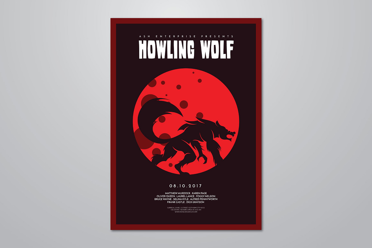 Classic Horror Movie Style Flyer, a Flyer Template by ashenterprise (Photo 1 of 3)