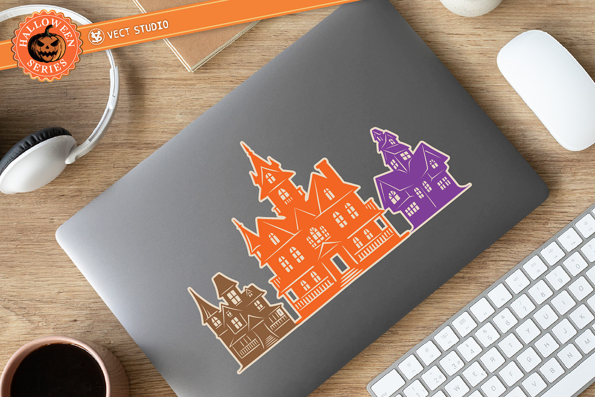 9 Haunted House Stamp Brushes, a Brush Add-On by vectstudio (Photo 7 of 10)