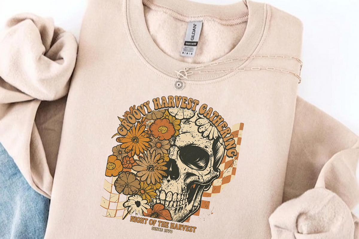 Retro Floral Skeleton PNG, Halloween, a Graphic by Vector Portal (Photo 6 of 8)