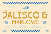 Jalisco & Marlowe Display Font Duo, a Font by CarmineType (Thumbnail 1 of 17)