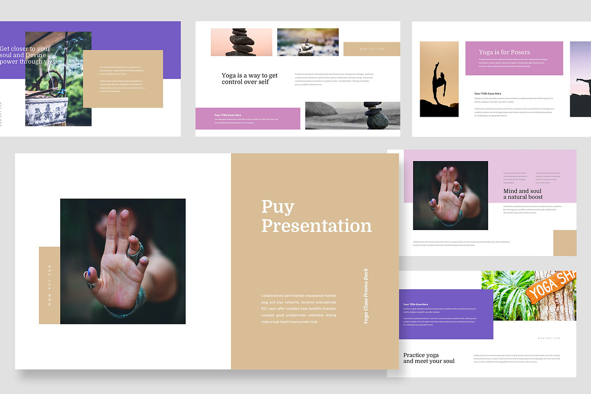 Puy : Yoga Class Promo Google Slides